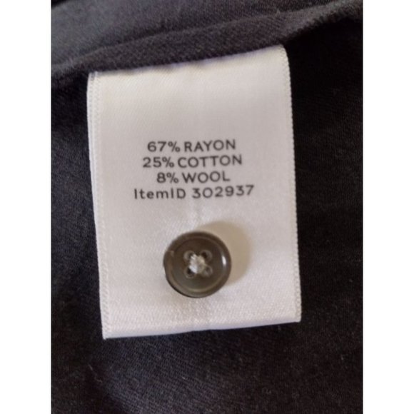 Collarless LL Bean‎ Signature Collection Women's Size 12 Black Button Up Shirt - Picture 7 of 8